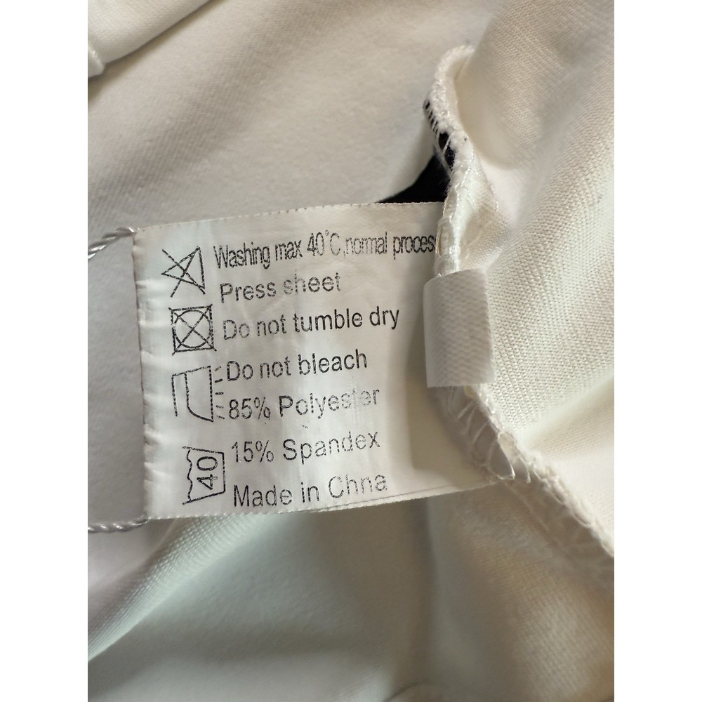 Zhen Wei Long Sleeve Stretch Shirt White Adults Medium - Picture 5 of 6
